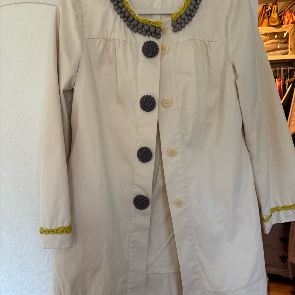 Boden Cream Trench Coat